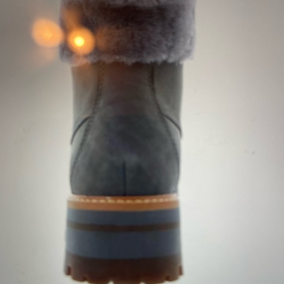 Timberland Courmayeur Valley shearling New boots, medium grey Nubuck size 8 - Picture 9 of 10